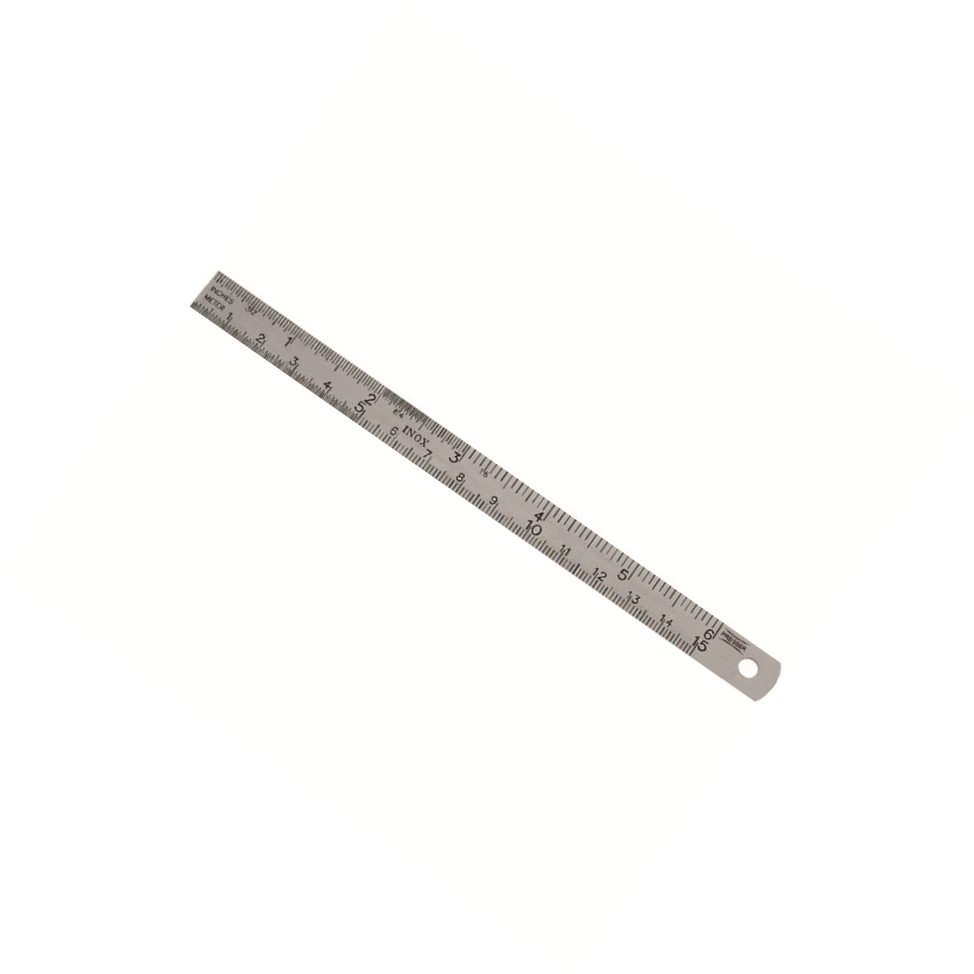 PREISSER/派尔沙 公英制不锈钢直尺 不锈钢弹簧带钢・ECⅡ级 15*0.5mm 0460 244 1把